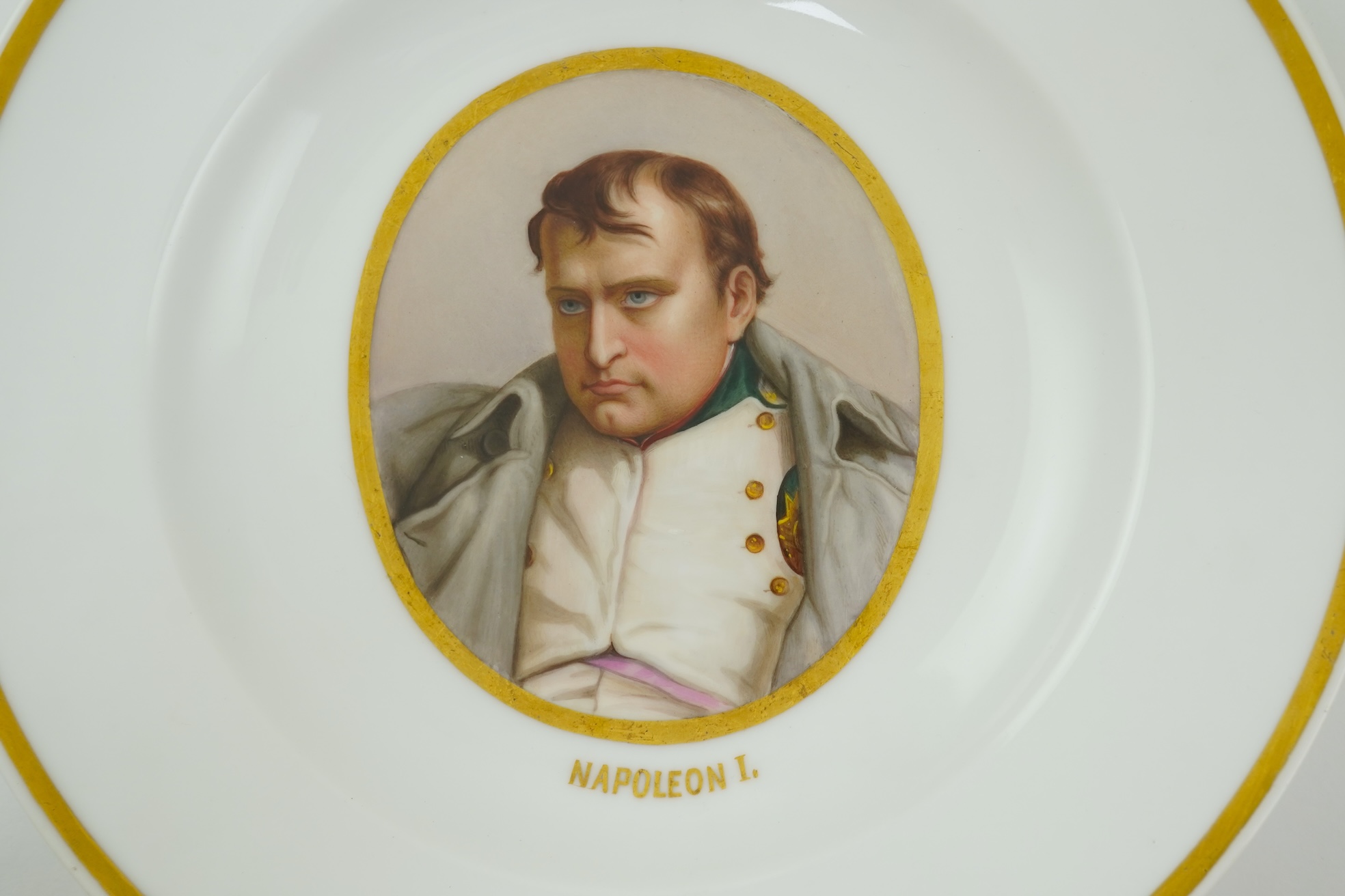 A pair of Vienna style porcelain plates, late 19th century